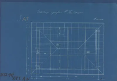 Novi Vinodolski, Projekt ljetnikovca Kulmer, tlocrt tavan