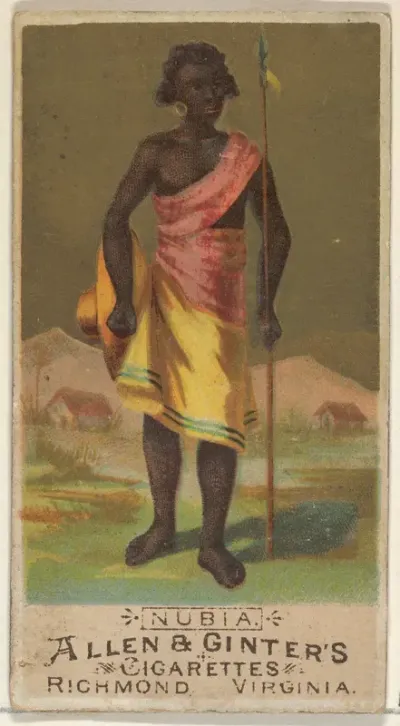 Nubia, from the Natives in Costume series (N16) for Allen & Ginter Cigarettes Brands