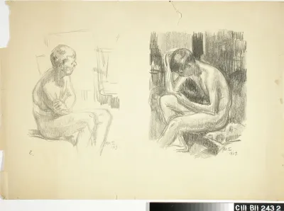 Nude Boy Seated / Seated Nude