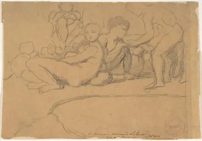 Nude Figures for L'Âge d'Or, Château de Dampierre