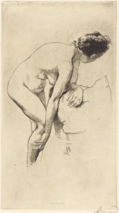 Nude Holding Her Leg (Femme nue se tenant la jambe)