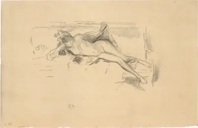 Nude Model Reclining (Nude Model Resting)