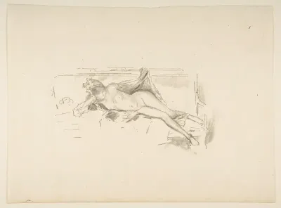 Nude Model, Reclining (Nude Model Resting)