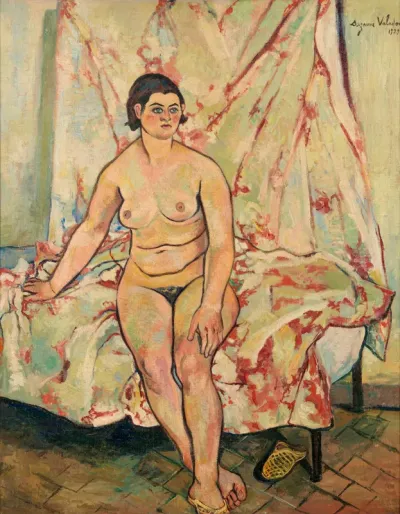 Nude Sitting on the Edge of a Bed