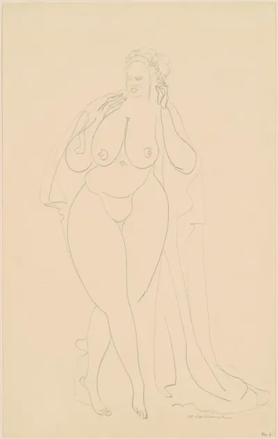 Nude with Robe