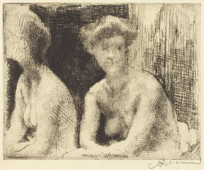 Nude Woman by a Looking Glass (Femme Nue Auprès d'une Glace)