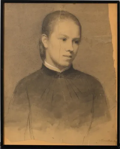 Nuoren tytön muotokuva ( Mankova?)