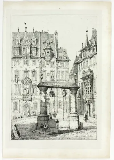 Nuremberg, from Facsimiles of Sketches made in Flanders and Germany