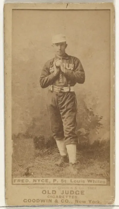 Nyce, Pitcher, St. Louis Whites, from the Old Judge series (N172) for Old Judge Cigarettes