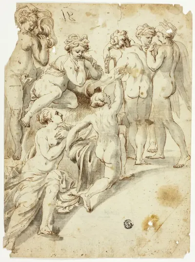 Nymphs Bathing