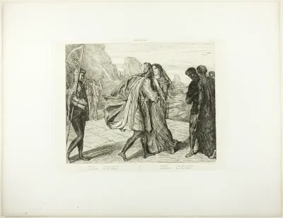 O My Fair Warrior!, plate 5 (act 2, scene 1) from Othello