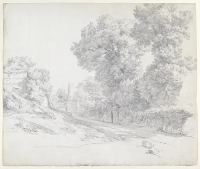 Oaks along the Appian Way near Albano