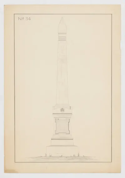 Obelisk Grave Monument, No. 34