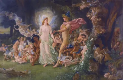 Oberon and Titania (first study for 'The Quarrel of Oberon and Titania')