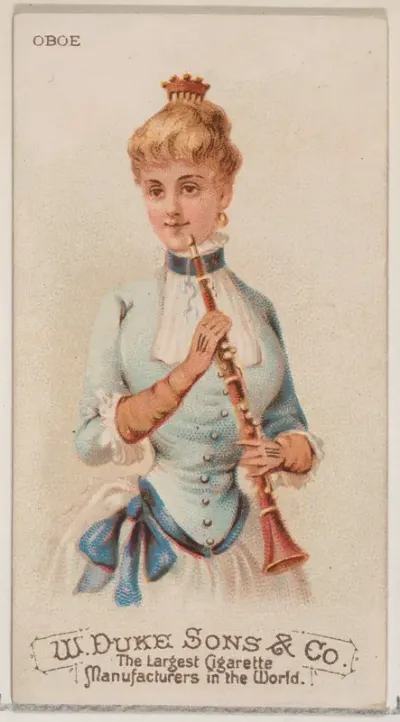 Oboe, from the Musical Instruments series (N82) for Duke brand cigarettes