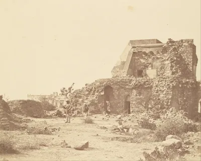 Observatory and Battery with Hindoo Rao's House in the Distance