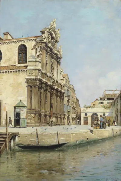 Obstverkäufer vor Santa Maria del Giglio in Venedig