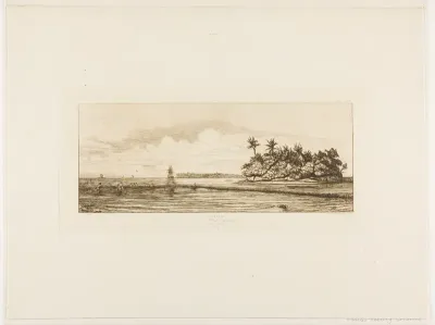 Oceania: Fishing, Near Islands with Palms in the Uea or Wallis Group, 1845