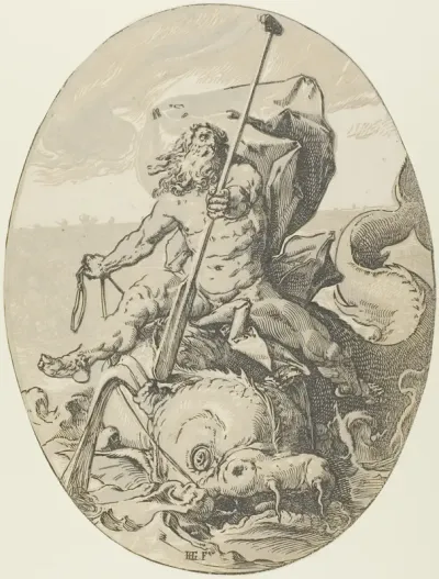 Oceanus, plate two from Demogorgon and the Deities