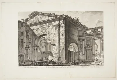 Octavia's Portico, set udefra