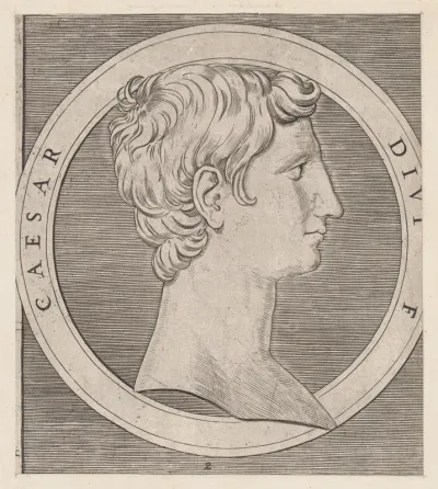 Octavian (Augustus), from The Twelve Caesars, from "Speculum Romanae Magnificentiae"