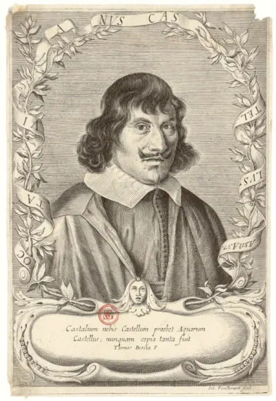 Octavianus Castellus Aetat. A. 37. Thomas Biscia F. Seb. Vouillemont scul.