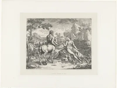 Ocyrhoë verteld haar vader Cheiron het lot van Aesculapius