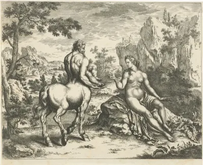 Ocyrhoë voorspelt het lot van Chiron en Asclepius