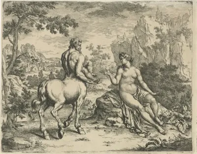 Ocyrhoë voorspelt het lot van Chiron en Asclepius