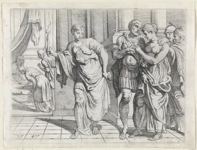 Odysseus en Penelope op weg naar bed