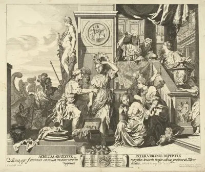 Odysseus herkent Achilles