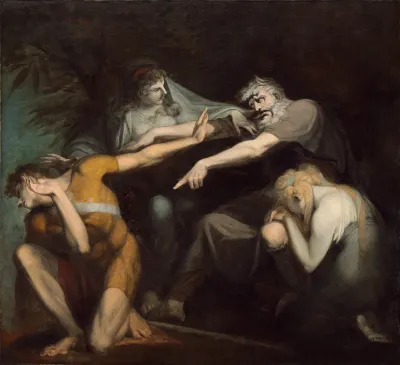 Oedipus Cursing His Son, Polynices