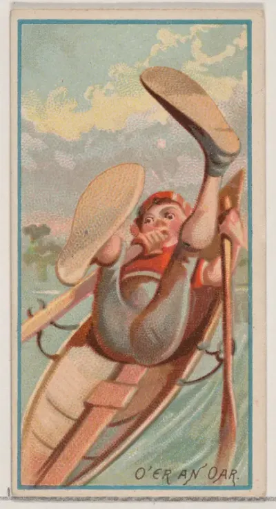 O'er an Oar, from the Jokes series (N87) for Duke brand cigarettes
