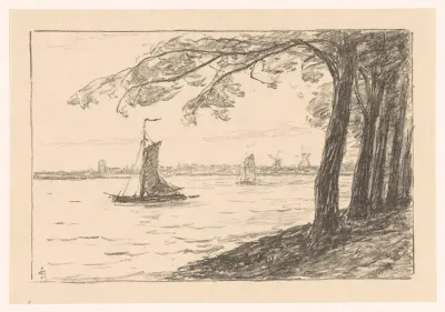 Oever van de Maas bij Rotterdam