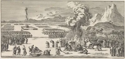 Offer van de rode jonge koe