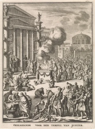 Offerceremonie voor de Tempel van Jupiter te Rome