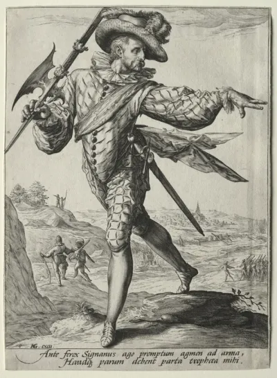Officers and Soldiers of the Bodyguard of Emperor Rudolf II:  Sergeant