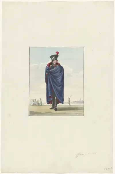 Officier in mantel