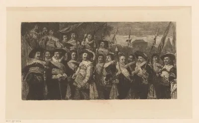 Officieren en onderofficieren van de Haarlemse Sint Jorisschutterij