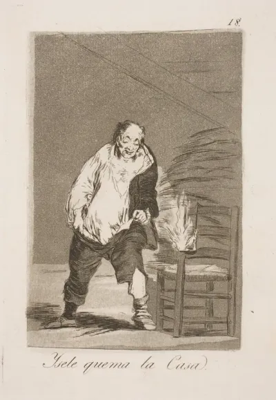 Og man brænder hans hus
