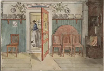 Old Anna. From A Home (26 watercolours)