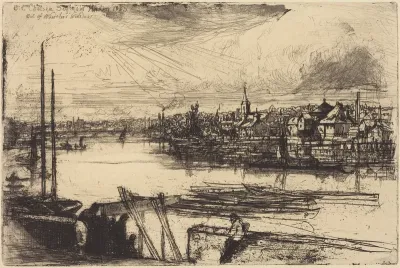 Old Chelsea, Out of Whistler's Window (Battersea Reach)