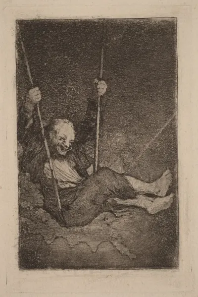 Old Man on a Swing