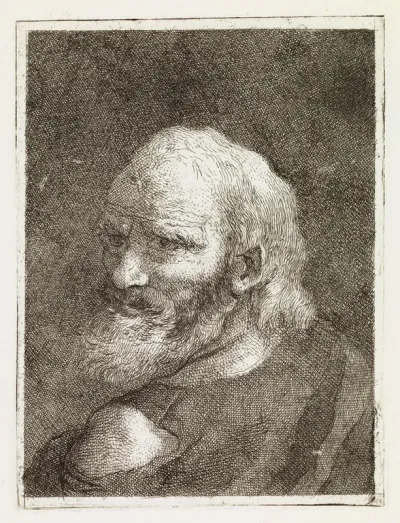 Old Man Represented from the Back