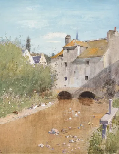 Old mill near Pont Aven in Brittany
