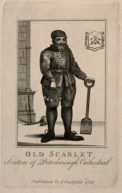 Old Scaleits, sexton of Peterborough cathedral