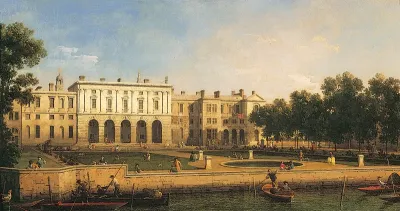 Old Somerset House from the River Thames