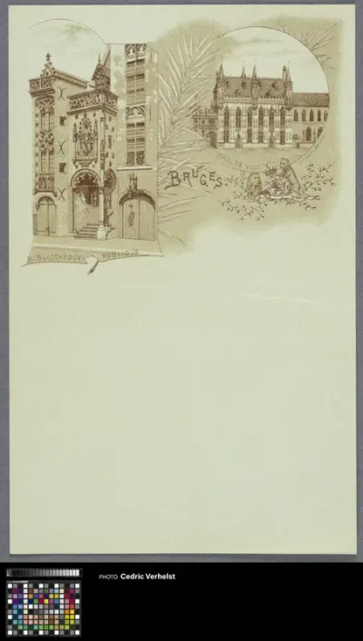 Old tolhuis and town hall of Bruges