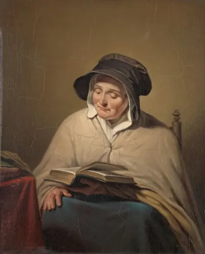Old Woman Reading
