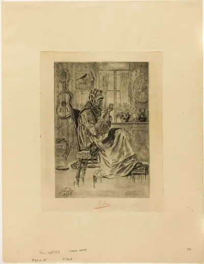 Old Woman with a Needle